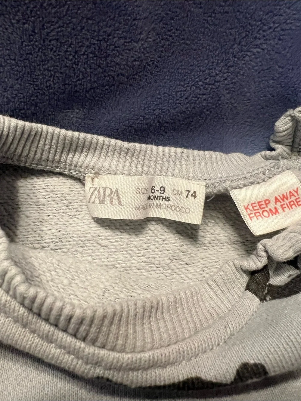 Zara baby boys 6-9 months 4 piece clothing bundle sweatshirt shirt pants